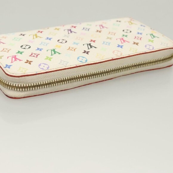 LOUIS VUITTON Monogram Multicolor Zippy Wallet White M60241 LV Auth ki5819 - Picture 7 of 16